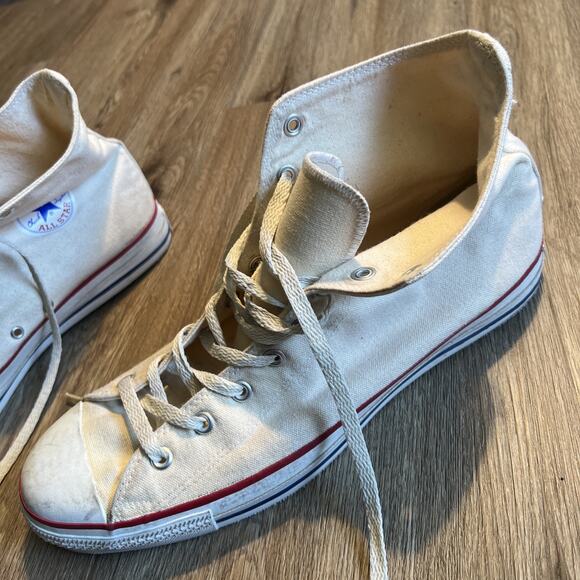 VTG Converse Chuck Taylor All Star Original Hi Top Off White Sneakers 14 USA main image 8